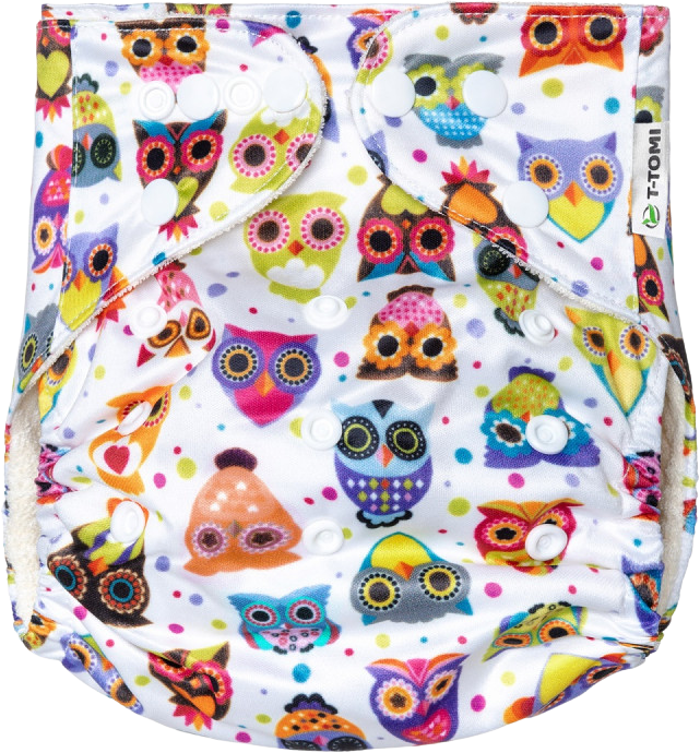 T-Tomi Plena kapsová, typ AIO - patentky, 4-15kg, Owl friends