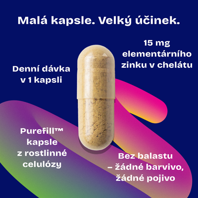 Daily Zinc Bisglycinate 90 kapslí