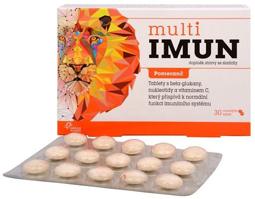 MultiIMUN pomeranč cucavé tablety 30 ks