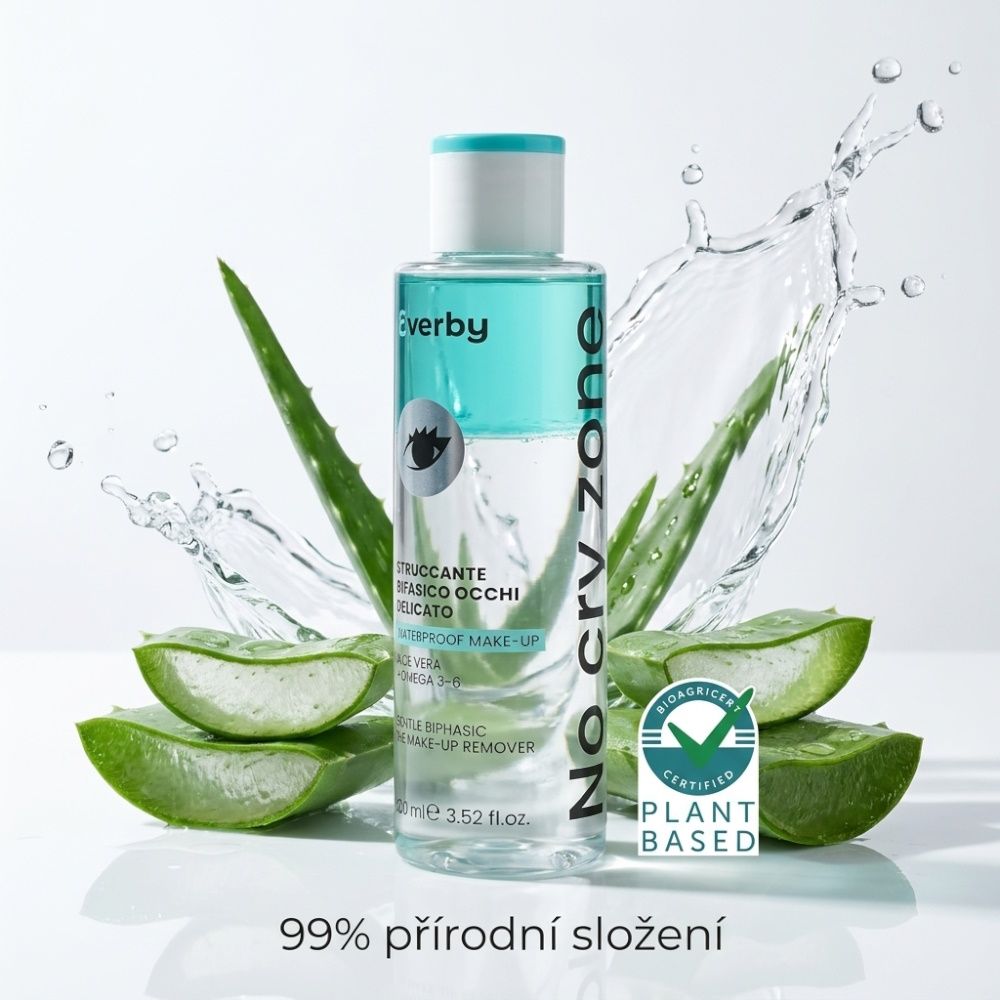 Erboristica Everby No Cry Zone Jemný dvoufázový odličovač očí na voděodolný make-up 100 ml