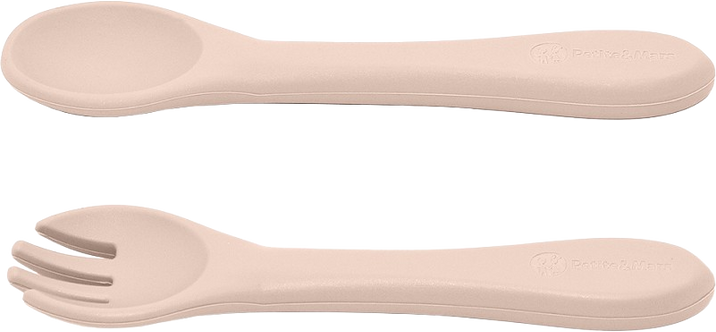 Petite&Mars Set jídelní silikonový TAKE&MATCH, Desert Sand 6m+, 4 ks