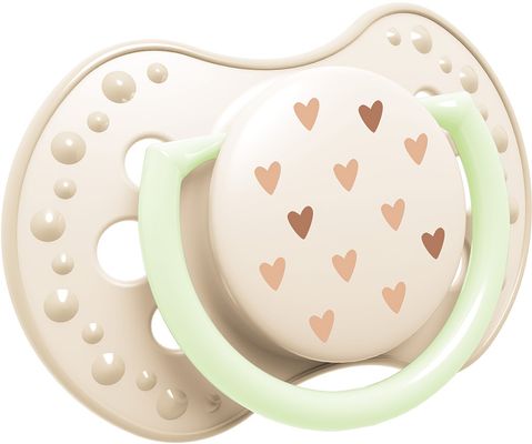LOVI Dudlík svítící silikonový dynamický TEDDY LOVE 0-6m 2 ks