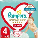 Pampers Premium Care Pants Plenkové kalhotky vel. 4, 9-15 kg, 58 ks