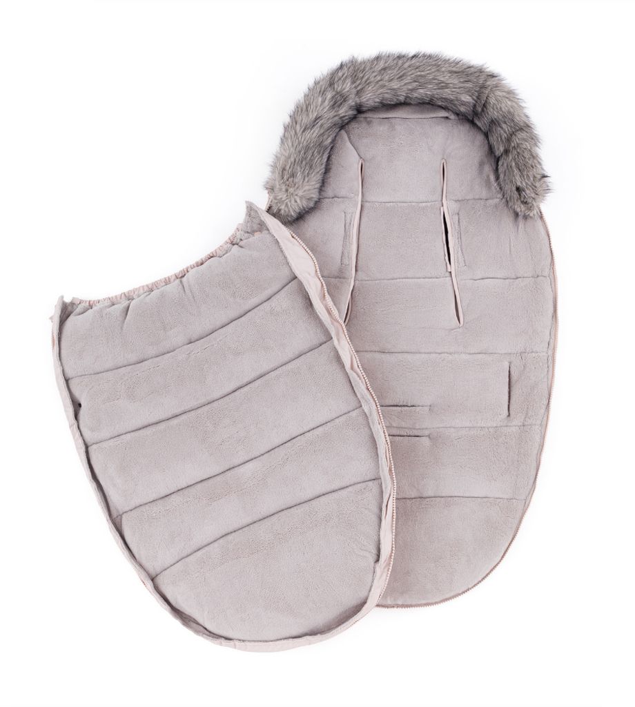 Petite&Mars Set zimní fusak Comfy 4v1 + rukavice na kočárek Fjora Rose Petal