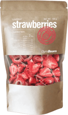 GymBeam Lyofilizované jahody 100 g