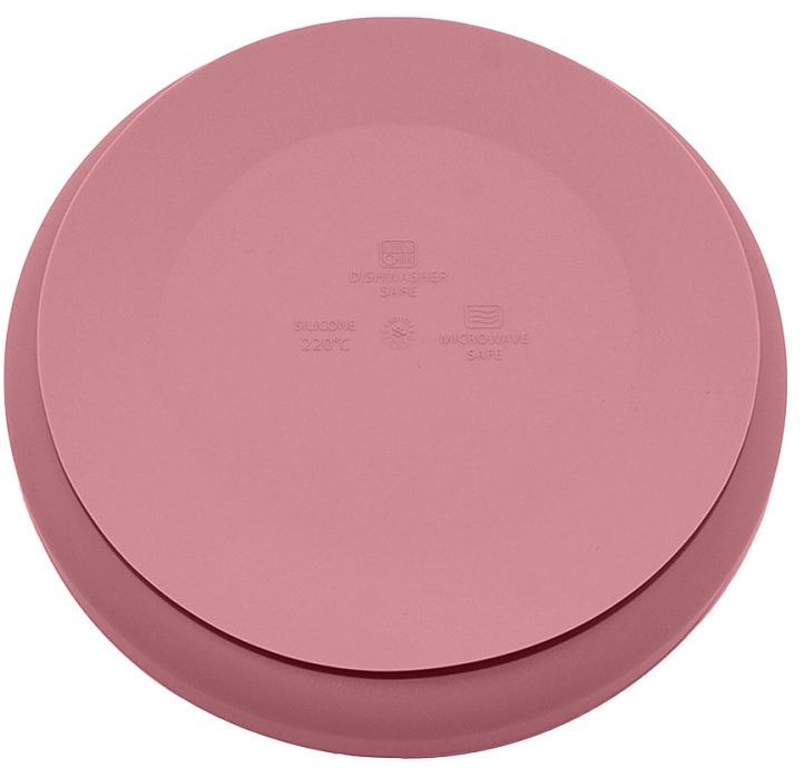 Petite&Mars Set jídelní silikonový TAKE&MATCH Dusty Pink 6m+ 3 ks