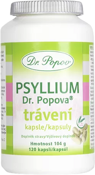 Dr.Popov Psyllium Trávení 120 kapslí