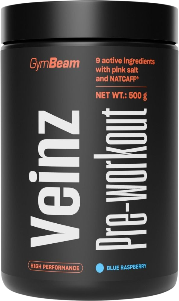 GymBeam Veinz Pre-workout, Blue raspberry 500 g