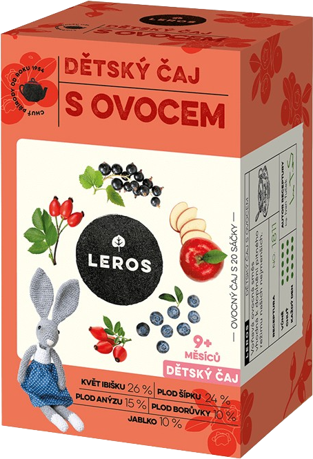 Leros dětský čaj s ovocem 20 x 2 g