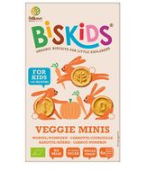 Belkorn BISkids BIO dětské celozrnné mini sušenky s mrkví a dýní bez přidaného cukru 120 g