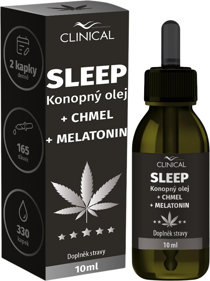 Clinical SLEEP konopný olej+chmel+melatonin 10 ml