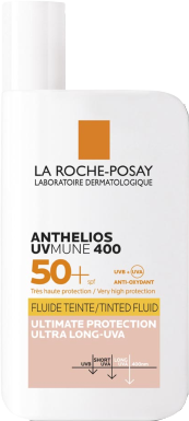 La Roche-Posay Anthelios UVMune 400 tónovaný fluid SPF 50+ s ultimátním UV filtrem chránícím před dlouhovlnným UVA zářením 50 ml