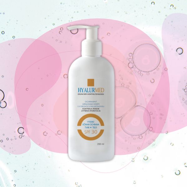 HYALURMED opalovací krém SPF30 s kyselinou hyaluronovou 200ml