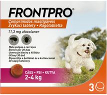 FRONTPRO Antiparazitární žvýkací tablety pro psy (2-4 kg) 3 tablety