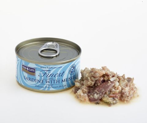 Fish4Cats Konzerva pro kočky Finest sardinka s mušlemi 70 g