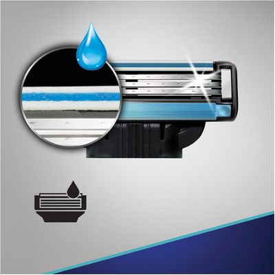 Gillette Mach3 náhradní hlavice 8ks + Mach3 Sensitive gel 200ml