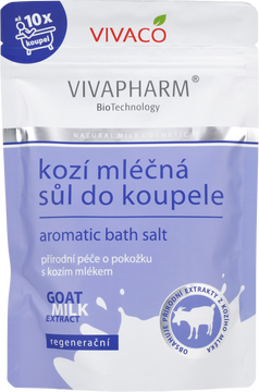 Vivaco Sůl do koupele s kozím mlékem 300 g