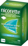 Nicorette Icemint Gum 2 mg léčivá žvýkací guma 105 ks