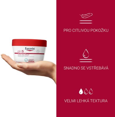Eucerin pH5 Lehký gelový krém 350 ml