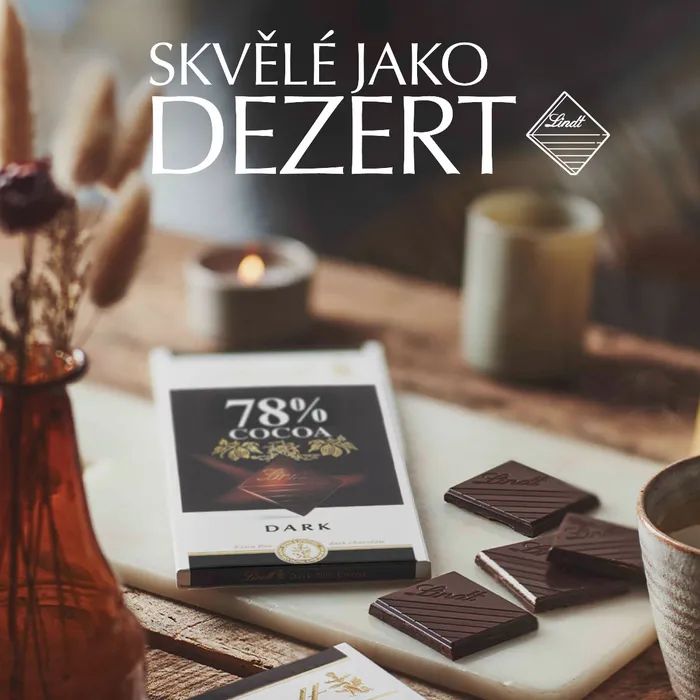 Lindt Čokoláda EXCELLENCE Extra hořká 78%, 100 g