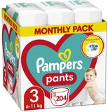 PB Pampers Plenkové Kalhotky Vel. 3 204 ks