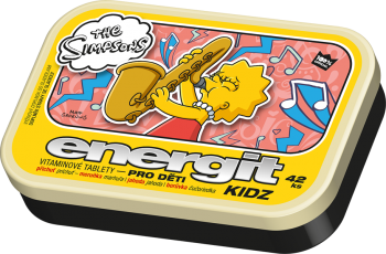Energit Kidz s příchutí meruňka, jahoda, borůvka 42 tablet