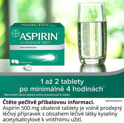 Aspirin 500mg obalené tablety 20 ks