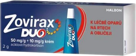 Zovirax DUO 50mg/g+10mg/g krém 2 g