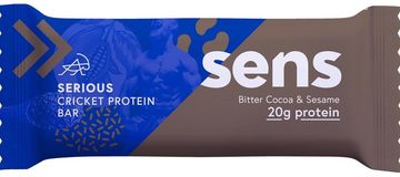 Sens Pleasure Protein tyčinka s cvrččí moukou Hořké kakao & sezam 60 g