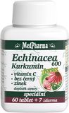 MedPharma Echinacea 600 FORTE +Kurkumin+Vitamin C +Černý bez+Zinek 67 tablet