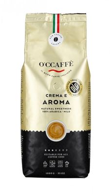 O'CCAFFÉ Zrnková káva Crema a Aroma (100% Arabica) 1 x 1 kg