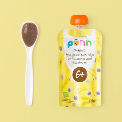 Salvest Põnn BIO Banán s borůvkou a obilnými vločkami 110 g