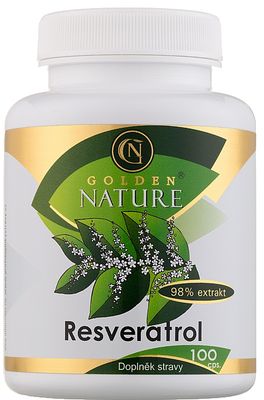 Golden Nature Resveratrol 98 % 100 kapslí