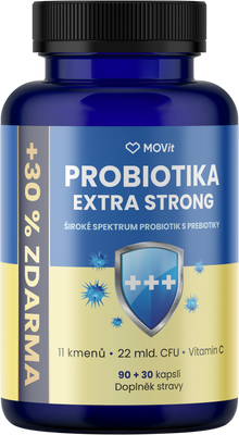 MOVit Energy Probiotika EXTRA STRONG 120 kapslí