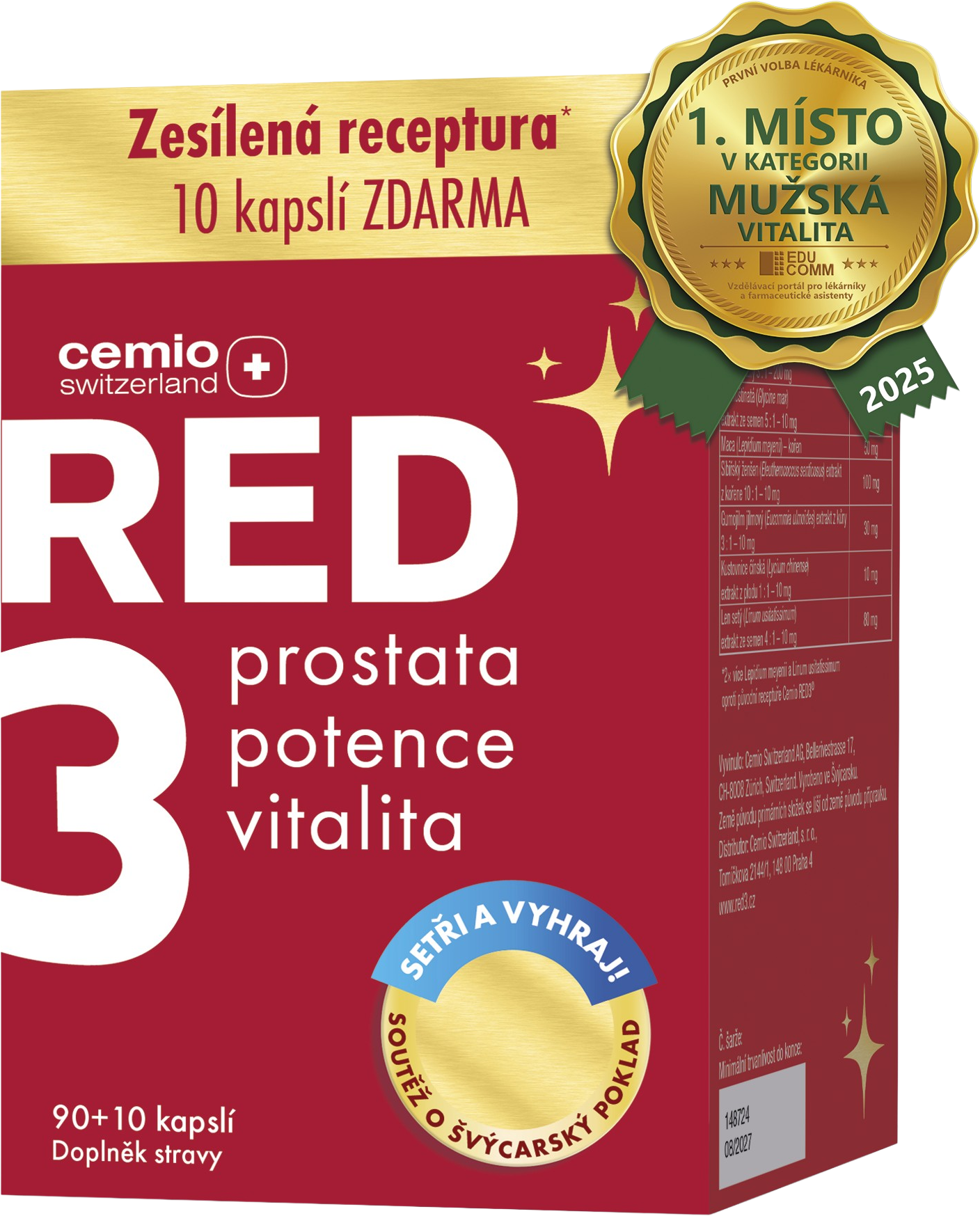 Cemio Red3  100 kapslí