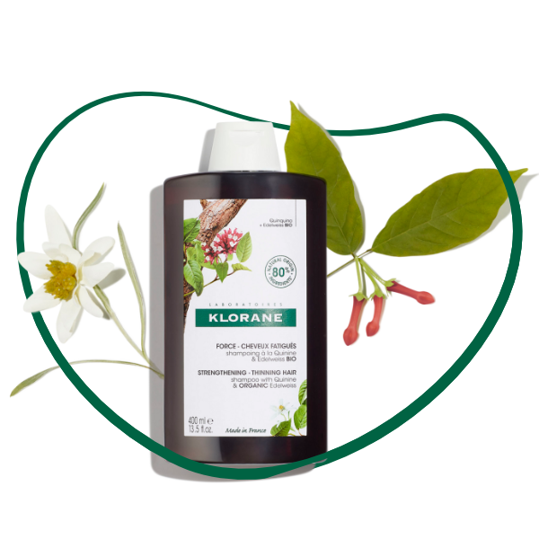 Klorane Šampón s chinínom a BIO plesnivcom alpínskym 400 ml