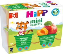 HiPP BIO Jablka s meruňkami 4 x 100 g