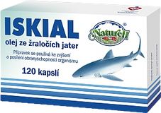 Naturell Iskial olej ze žraločích jater 120 kapslí