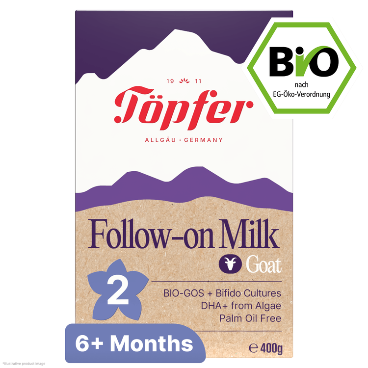 Töpfer BIO 2 z kozího mléka – pokračovací kojenecká výživa 400 g