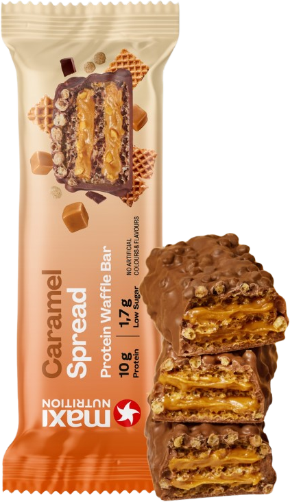 Maxi Nutrition Waffle protein bar Caramel 39 g