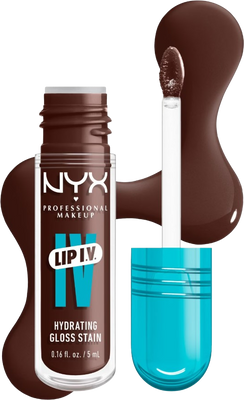 NYX Professional Makeup Lip IV Hydrating Gloss Stain, 06 Espresso Soak 5 ml