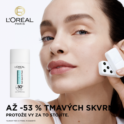 L'Oréal Paris Bright Reveal Denní Anti-UV Fluid SPF 50+ proti tmavým skvrnám, 50 ml