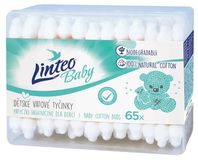 Linteo Baby Papírové vatové tyčinky box 65 ks
