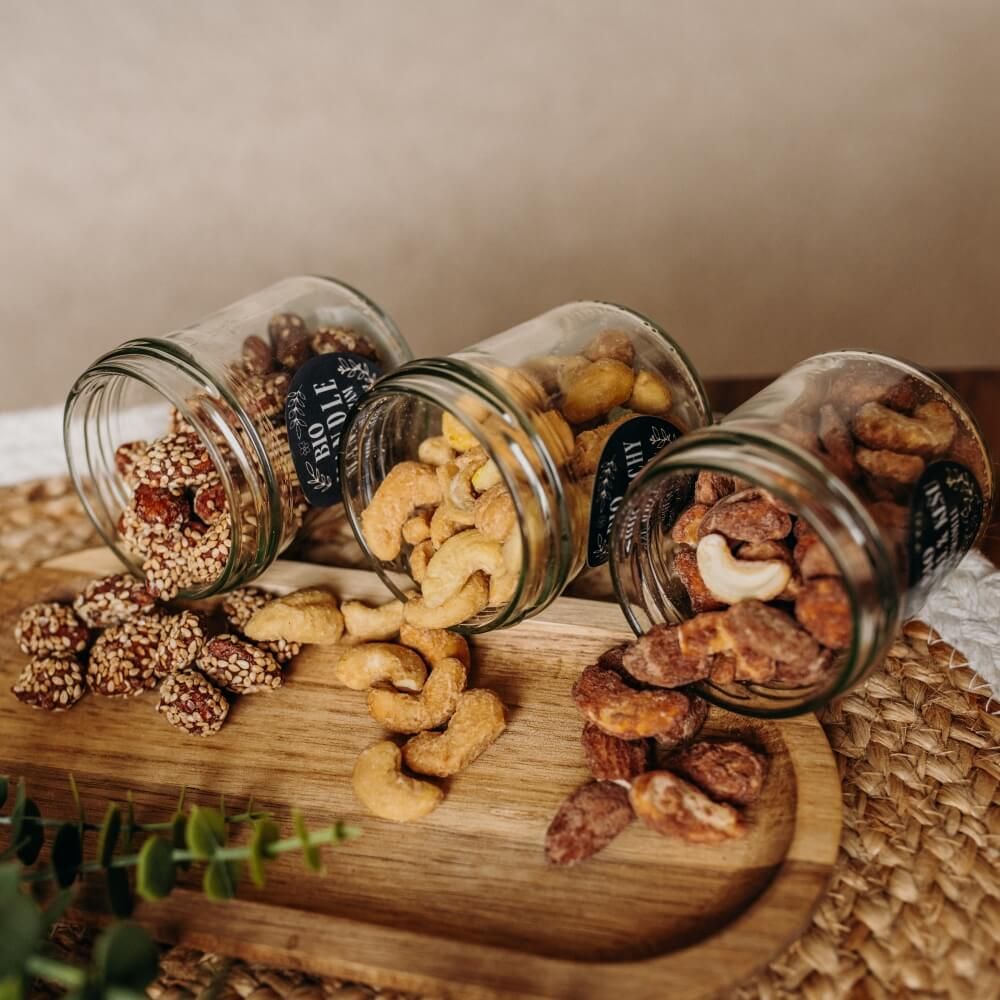 Natu Dárkový set BIO ochucených ořechů