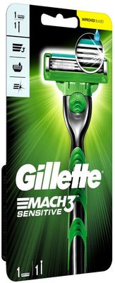 Gillette Mach3 Sensitive holící strojek + 1 hlavice 1 ks