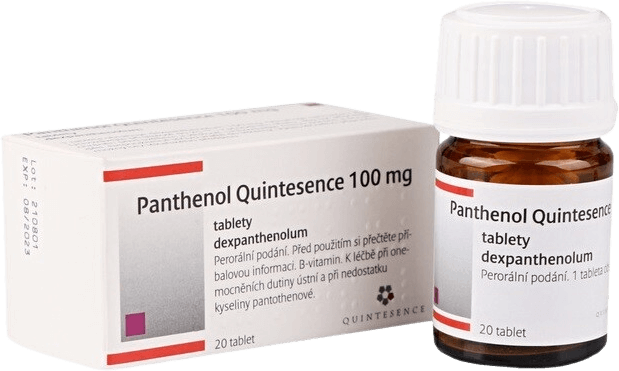 Panthenol Quintesence 100 mg 20 tablet