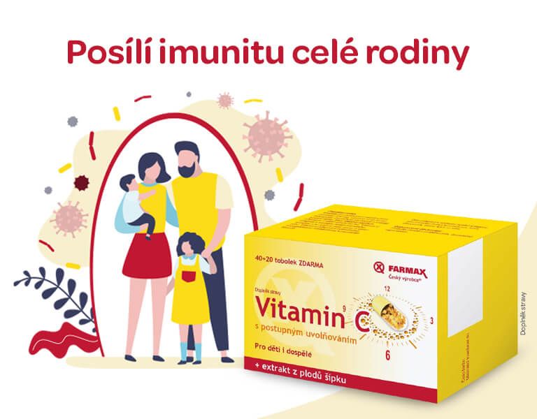Farmax Vitamin C postupně uvolňujících 90+30 tobolek, banner