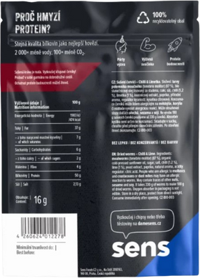 Sens Pražení červíci - Chilli & Limetka 12 g