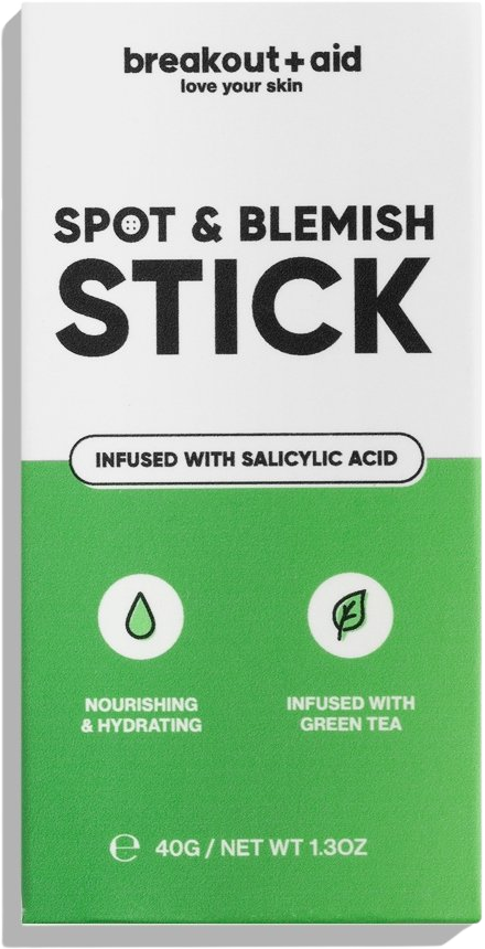 Breakout+aid Kaolinová maska na problematickou pleť v tyčince (Spot & Blemish Stick) 40 g