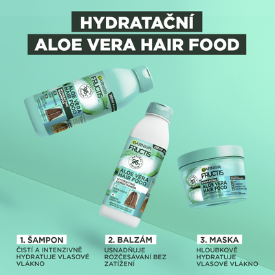 Garnier Fructis Hair Food Aloe vera šampon pro normální až suché vlasy 350 ml